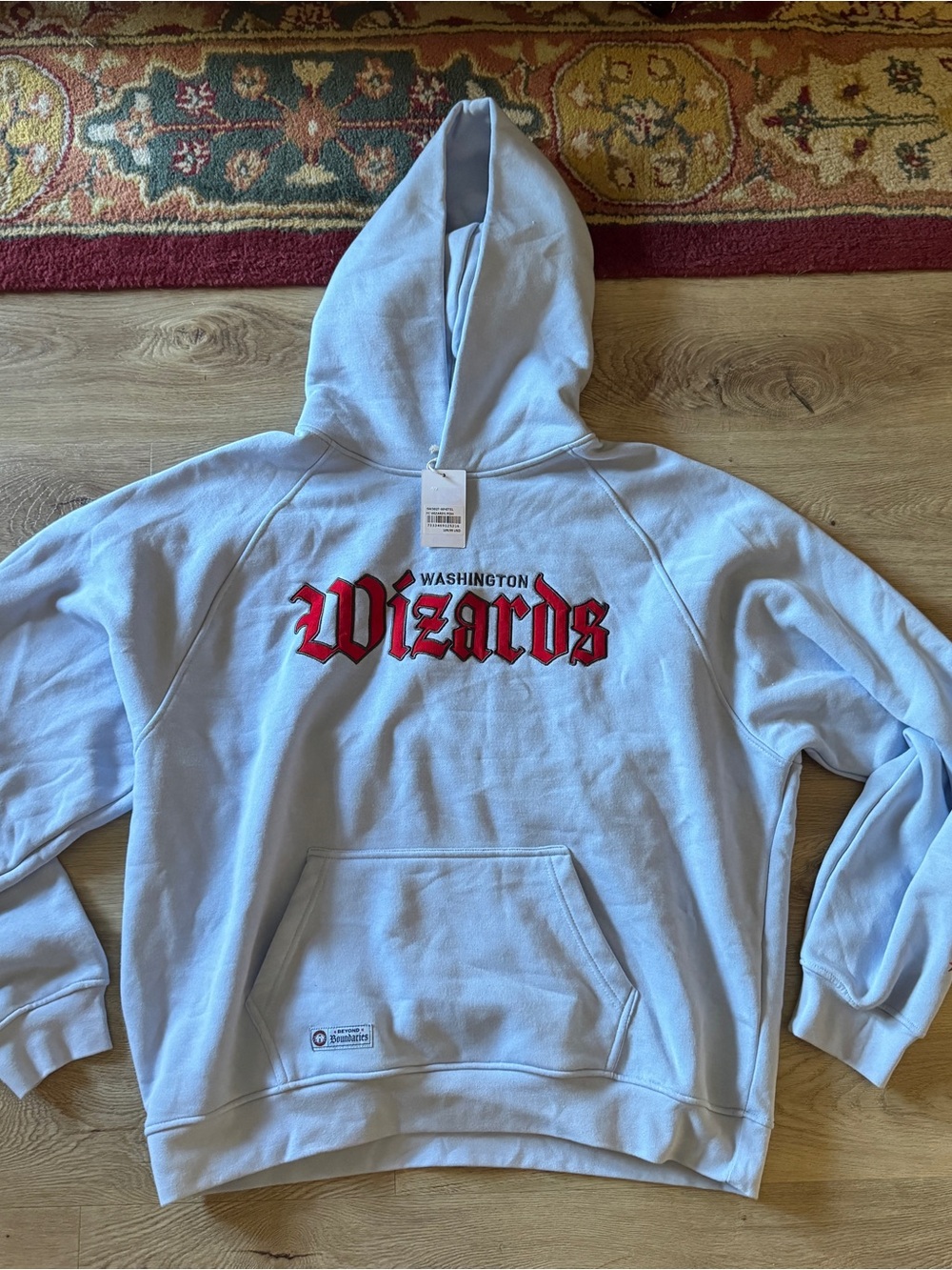 Washington Wizards Light Blue Pullover Hoodie Sweatshirt
